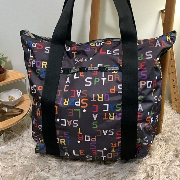 LESPORTSAC Mulitcolor Logo On Black
Nylon Tote - Picture 3 of 17